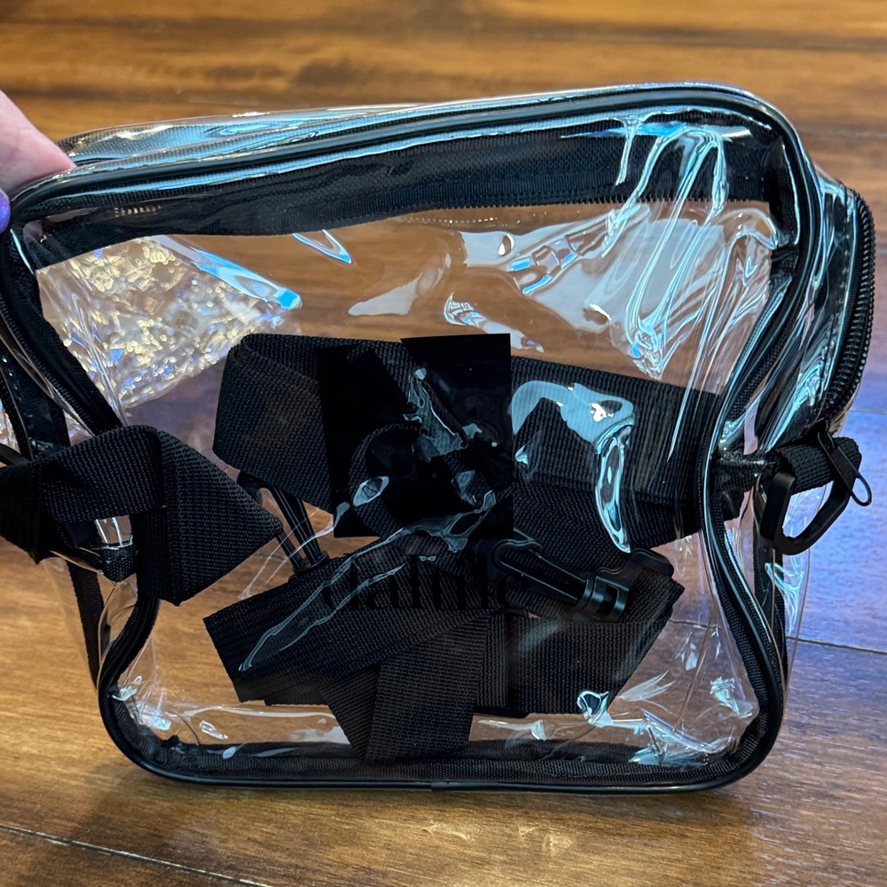 Daltile Transparent Black Crossbody Bag NWOT